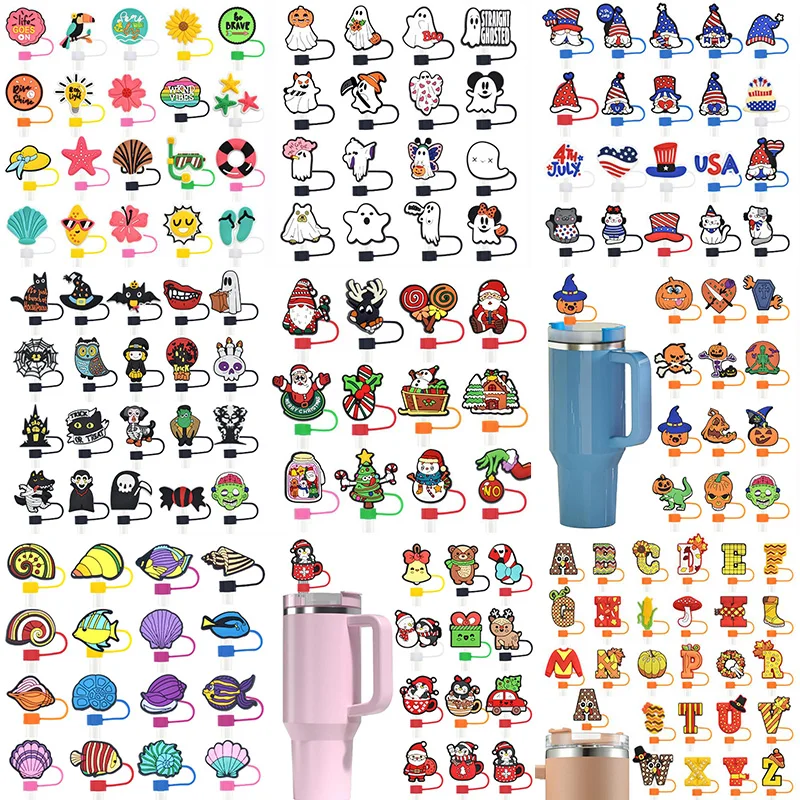 10mm straw topper cover for glass straw valentines day sweet hearts lover straw toppers charms decoration fit cups tumblers