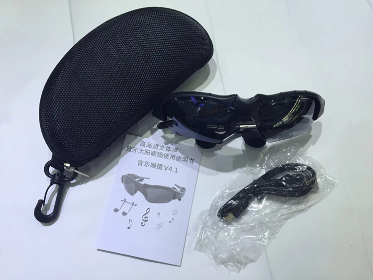 New Sunglasses wireless headphone Sun glasses Stereo earphones headsets blue tooth sports eyewear with earphone function