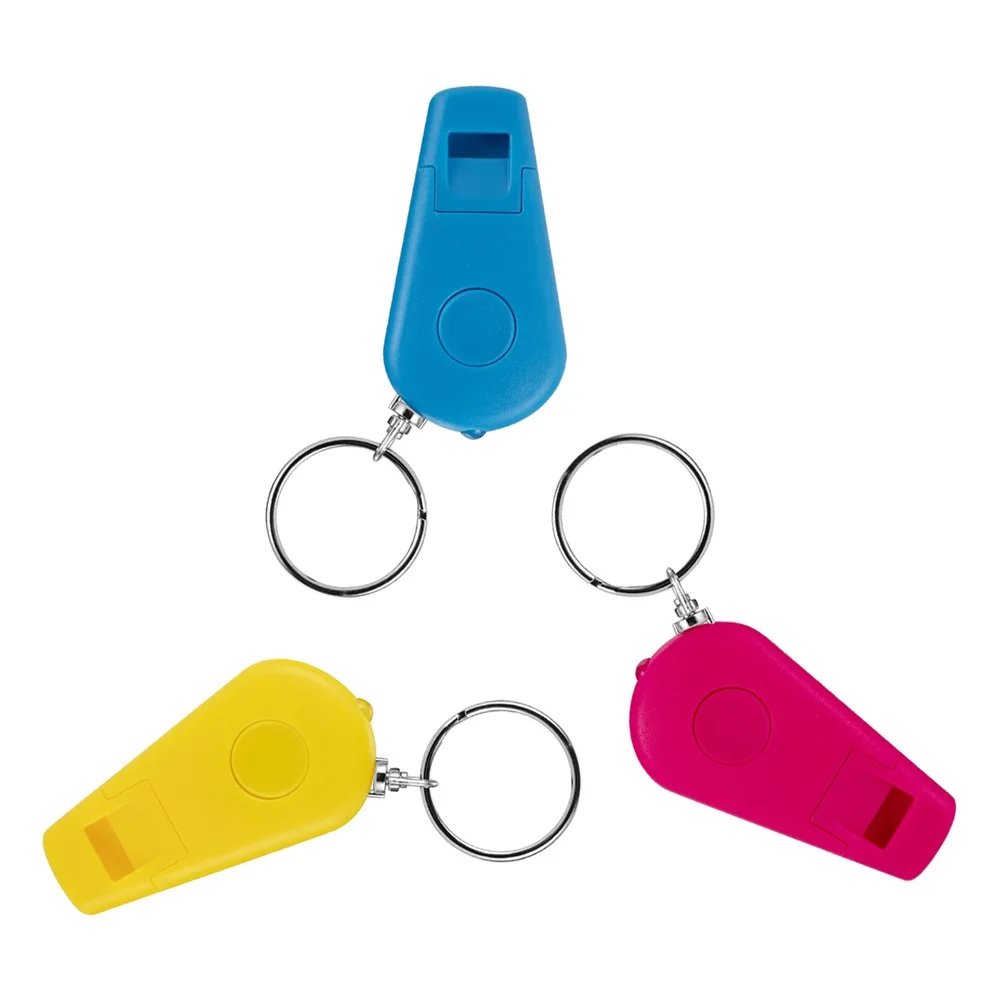 Custom Promotional Product ABS Plastic Led Flashlight Keychain Key Ring/Led Light Key Chain with Whistle