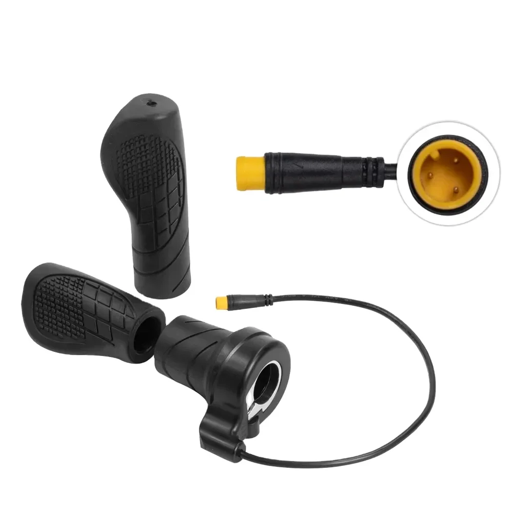 Wuxing FT-76X 12-72v 3 Pin WP SM Electric Bike Half Twist Throttle Ebike Throttle Twist Throttle For Electric Bike E Scooter