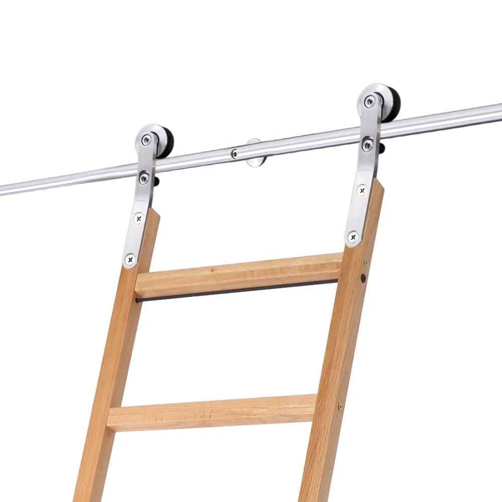 Stainless Steel Sliding Library Ladder Sliding Hardware SS304 Rolling Ladder Kit