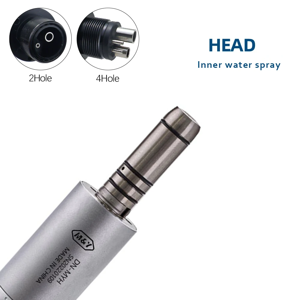 Dental Slow Rotation K*VO Air Micro Motor Handpiece Low Speed Turbo Handpiece 2/4holes Internal Water Spray E-Type Connector