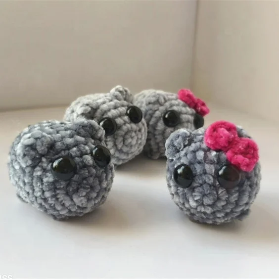 Tiktok hotsell popular Sad Hamster With Meme Sound Handmade Keychain Pink Bow and Violin Sad Hamster