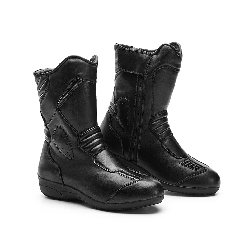 New high waist motorcycle boots black concierge motorcycle team protective boots manufacturer rally motorcycle knee high boots