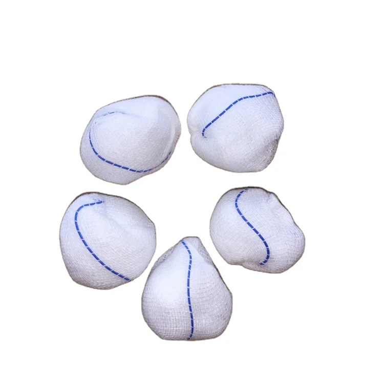 Absorbent swab 100% cotton gauze ball for hospital use