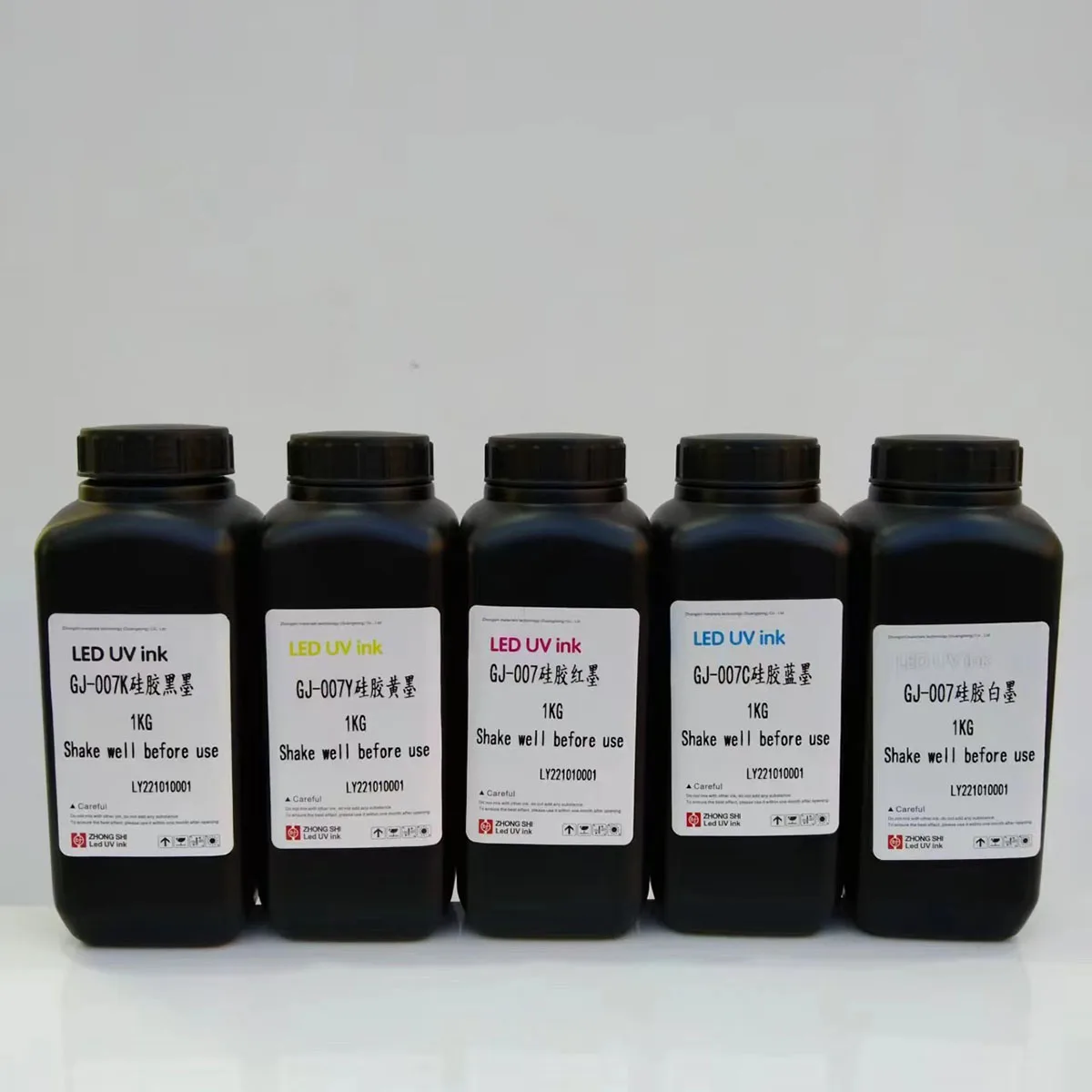 White Varnish CMYK UV Inkjet Ink UV Ink Ricoh Gen 5 UV Invisible Ink For Inkjet Printer