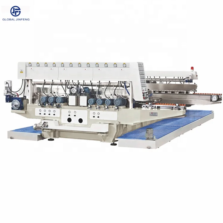 JFD-22 Glass Double Edging Automatic 22 Motors Grinding Polishing Machine Flat Edge Chamfering