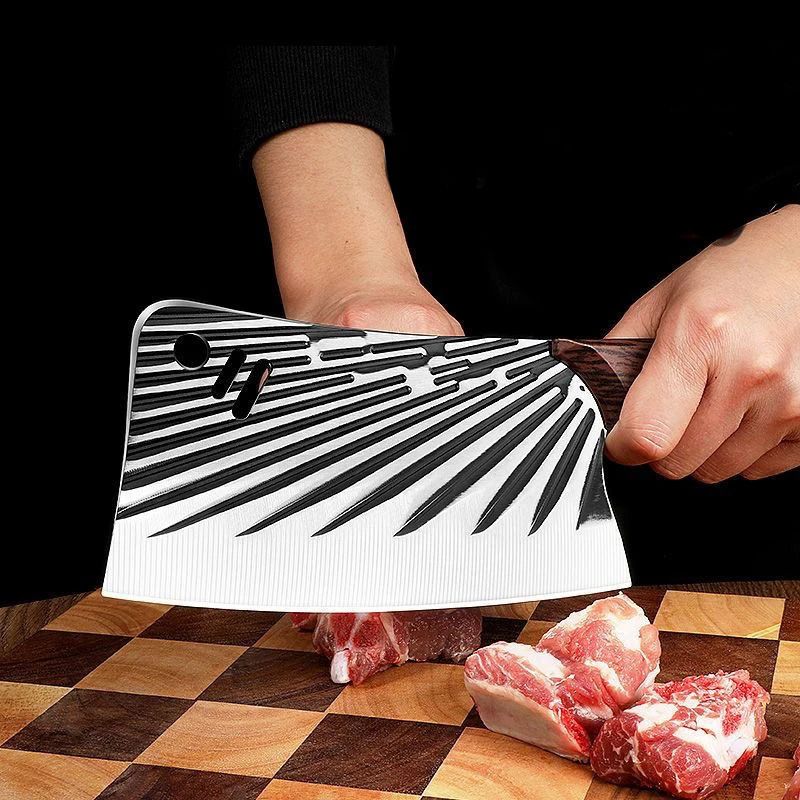 Yangjiang factory 7 inch cleaver knife/cutting knife 2pcs knife set easy to cut chicken duck fish