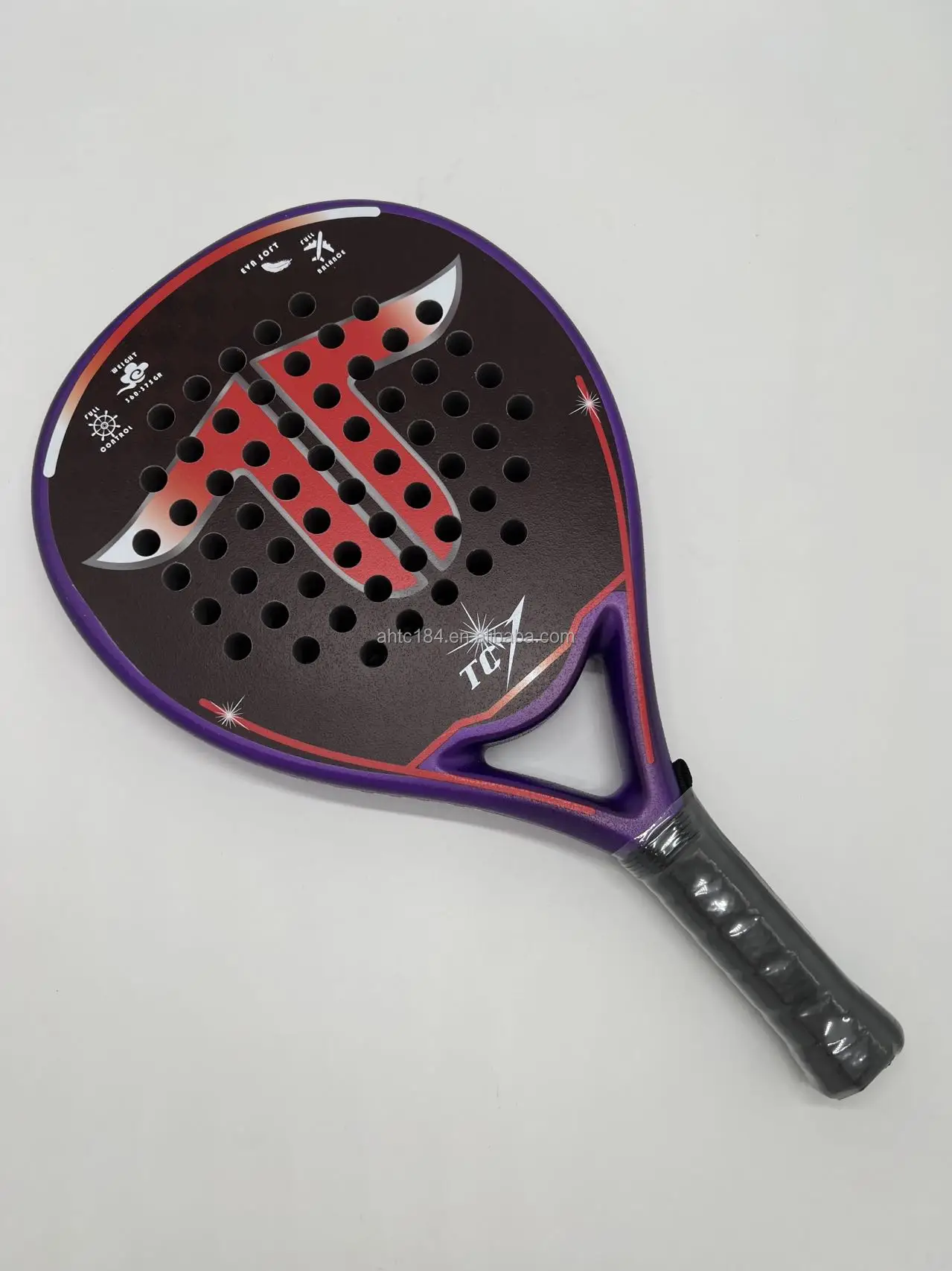 Good hand feeling & esily control Quality Professional   UD(Fiberglass+Carbon)    Paddle Racket For Beginners with Factory Price
