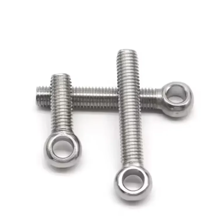 High Quality Din 444 M10 M12 round Eye Bolt 16mm stainless Steel with Plain Finish Hex Head Bolts