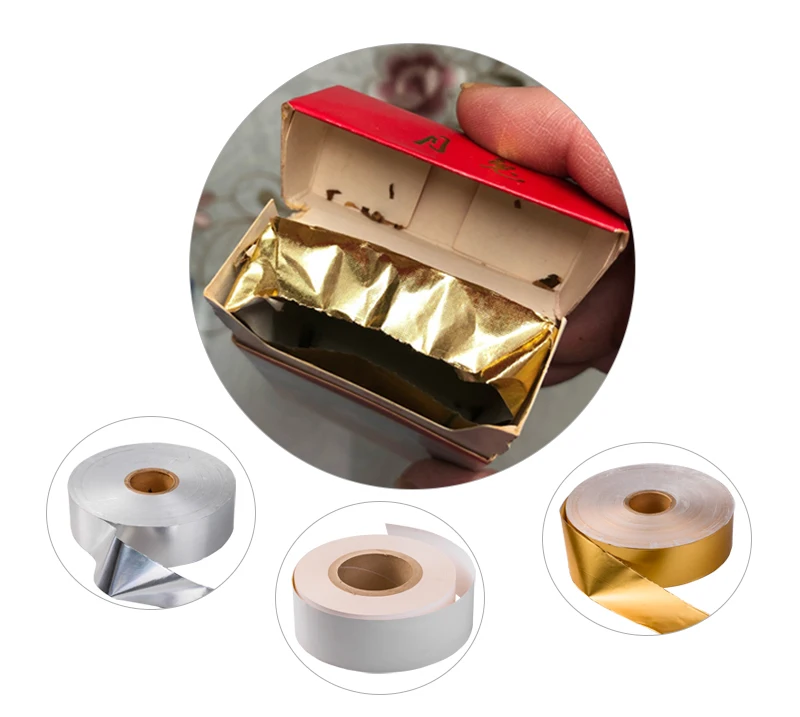 Factory Direct Sales Waterproof Aluminum Foil Raw Material cigarette inner wrapping aluminum foil paper roll
