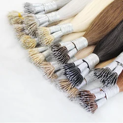 Luxury Human Silky 24 Inch 26 Inch Nano Tip Locks Hair Extensions With Factory Wholesale Price