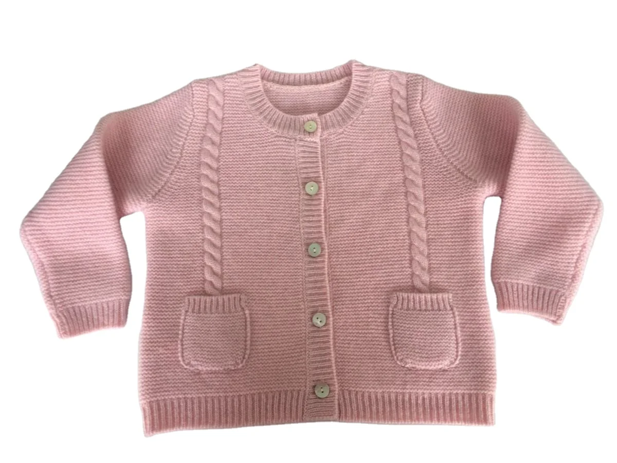 Wholesale 100% pure cashmere kids cardigans sweater