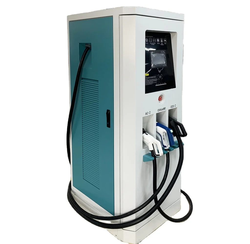 Fast EV dc Chargers with 3 connectors for charging station and charging point with ccs&chademo