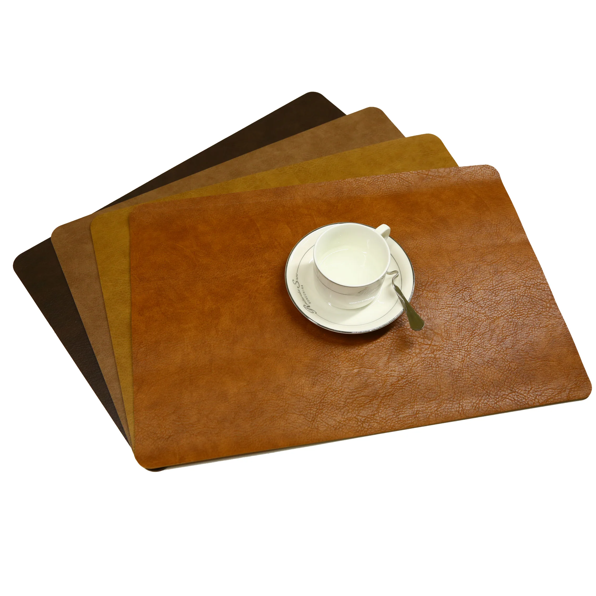 Tabletex Retro style surface texture has textured leather Placemat Use in high-end restaurants Table Mat