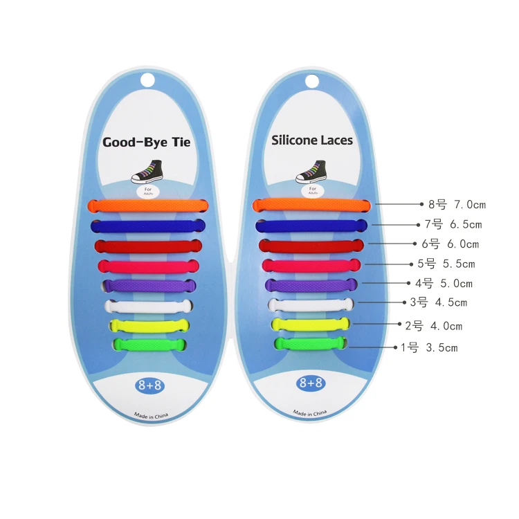 
New color silicone shoe lace custom print lazy sports simple silicone no tie shoelaces laces silicone shoes 