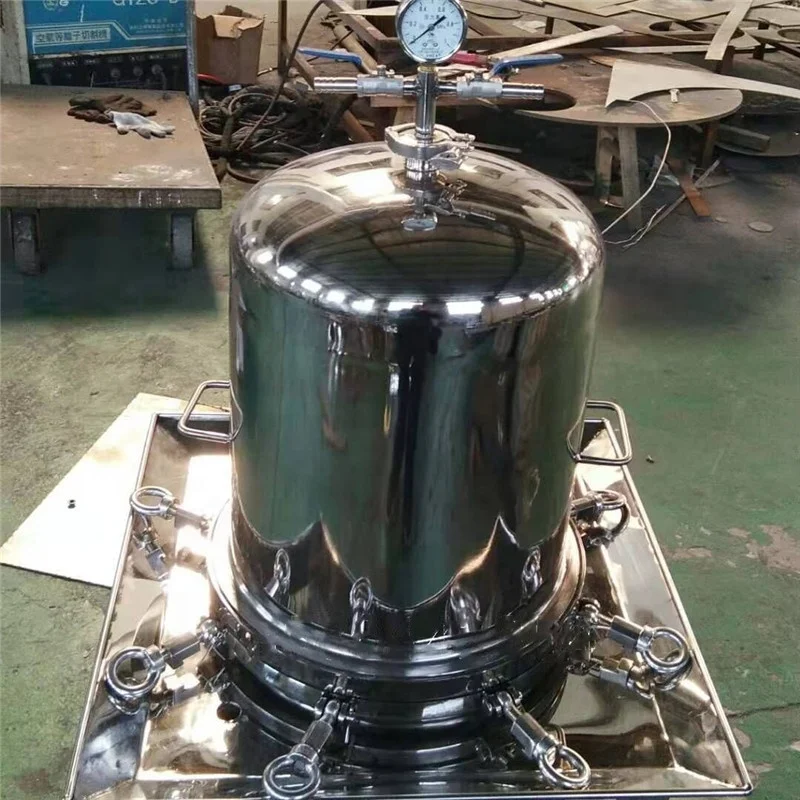 
Vertical Cylinder Stainless Steel Filter Press Pharmacy Beer Make wine Biological agents 