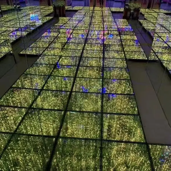 Mitushow Sale Display Panels Ip62 Waterproof Dmx Infinity Magnetic Interactive 3D Led Dance Floor Lights