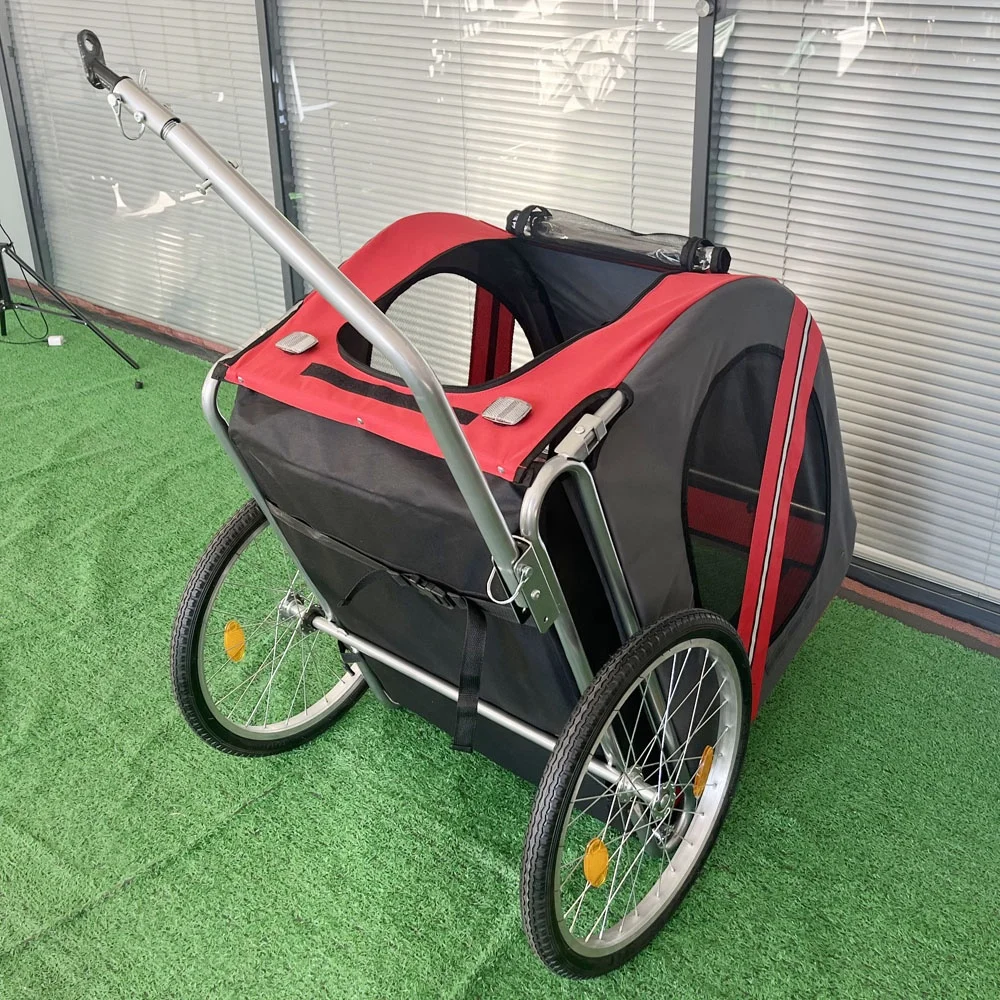 Lightweight Dog Bike Trailer Folding Pet Traveling Bicycle Jogger