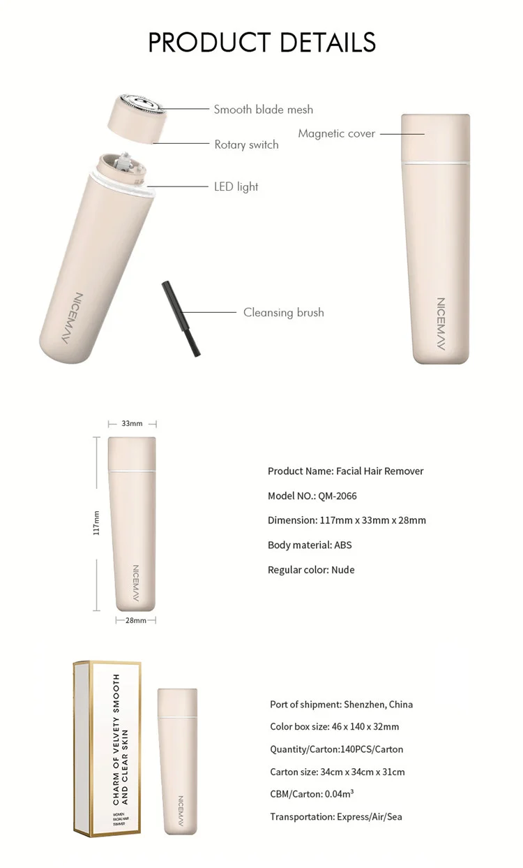 Rechargeable LED Light Battery Rotating Disc Epilator Epilator Electric Shaver for Hair Removal