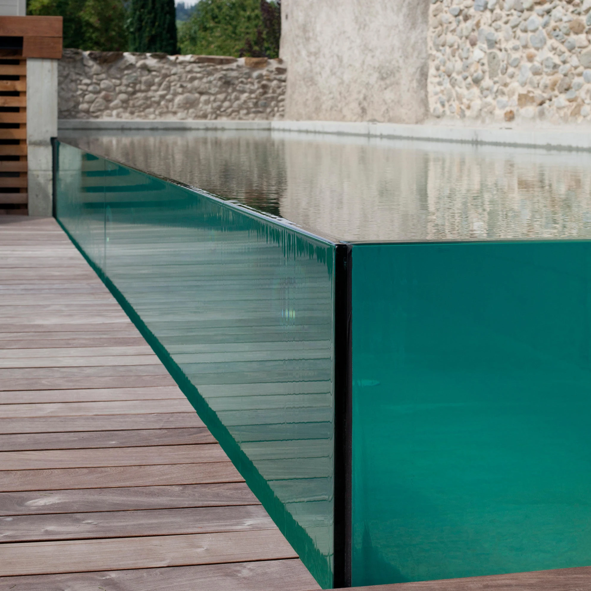 Building glass Safety SGP Clear Tempered Laminated  Glass Swimming Pool