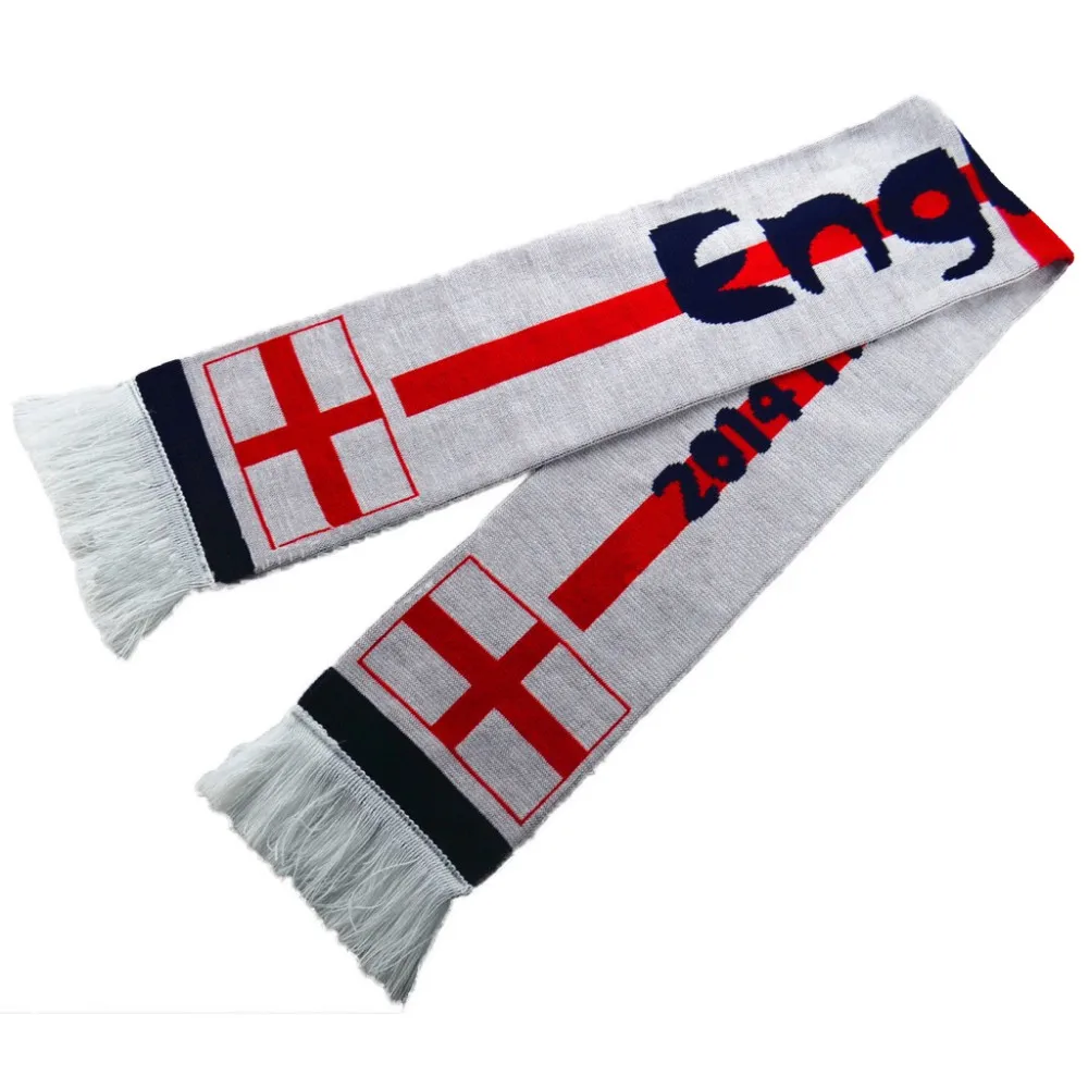 2024 Football Scarf England Brazil France Satin Polyester Digital Printing European Cup Fans Scarf  printed