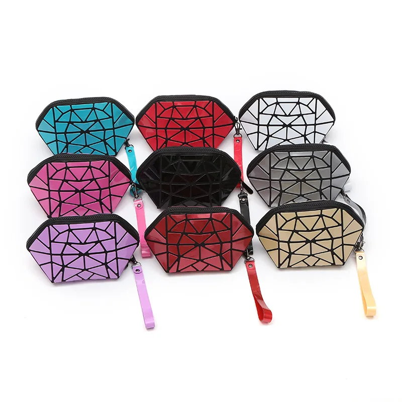 Оптовая продажа, дорожная косметичка из ПВХ на молнии для хранения косметики, кошелек для монет, косметичка для женщин