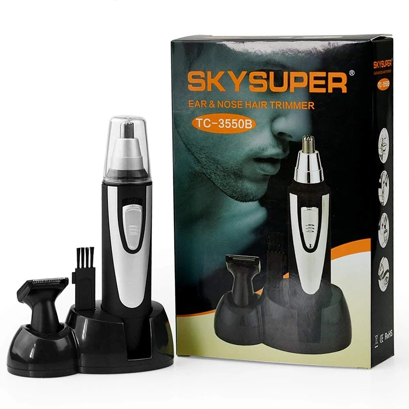 Триммер для волос в носу и ушах, безболезненное водонепроницаемое удаление волос на лице и бровях, машинка для стрижки носа