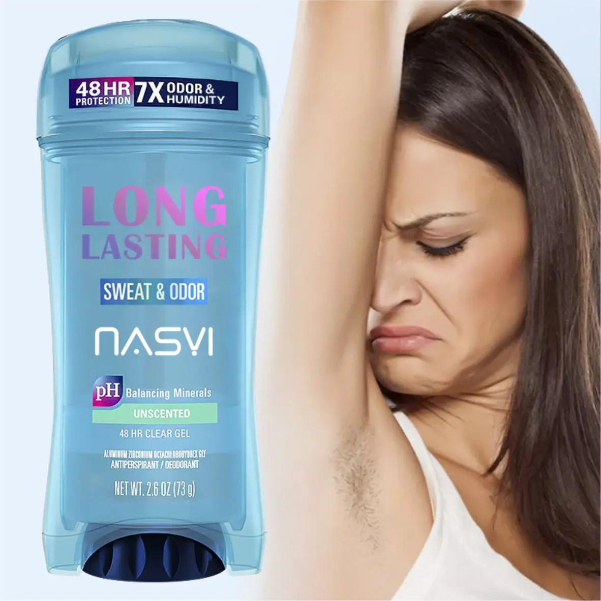 NASYI Natural Solid Deodorant Stick Deodor Good Smell Women Antiperspirant Anti Sweat Armpit Aluminum Free Roll On For Armpit