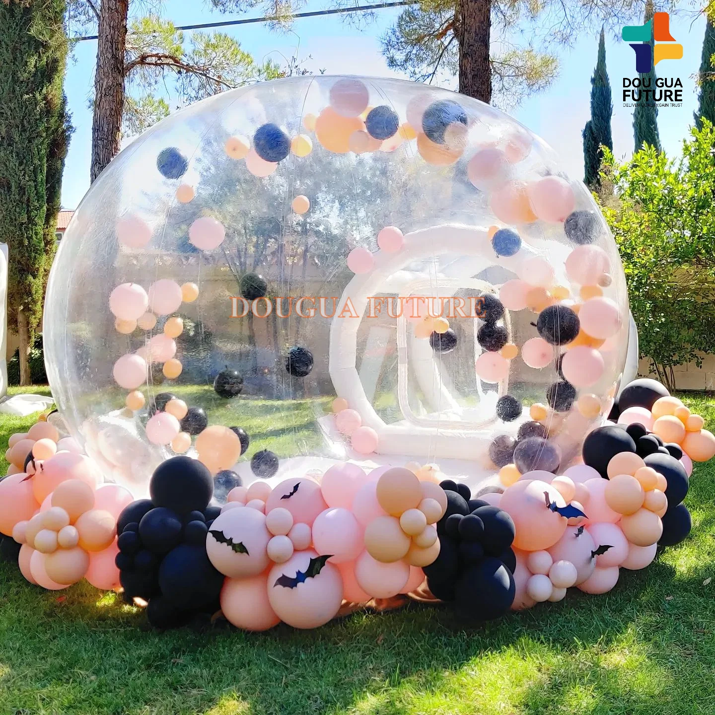 Inflatable Bubble Soccer Ball Tent for Outdoor Camping and Party Hire with Balloons Photo booth machine hot air balloon