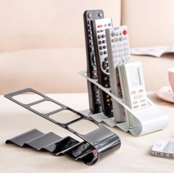 Creative four-compartment remote control storage rack office desktop