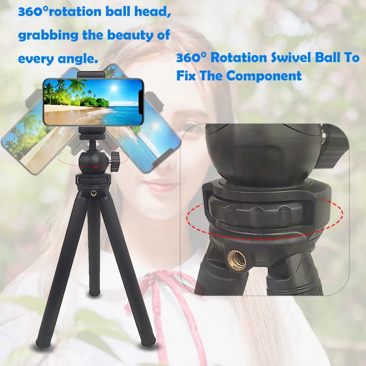 New Mini Portable Phone Tripod Stand Camera Camcorder Projector Tripod For Live Stream