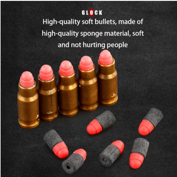 Игрушечный пистолет для детей, пластиковый игрушечный пистолет EVA M1911, развлекательные игрушки для детей