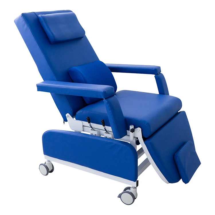 Manual Control Medical Patient Chair Flexible Healthcare Chairs Comfortable Medical Chair For Patients With Silent Casters