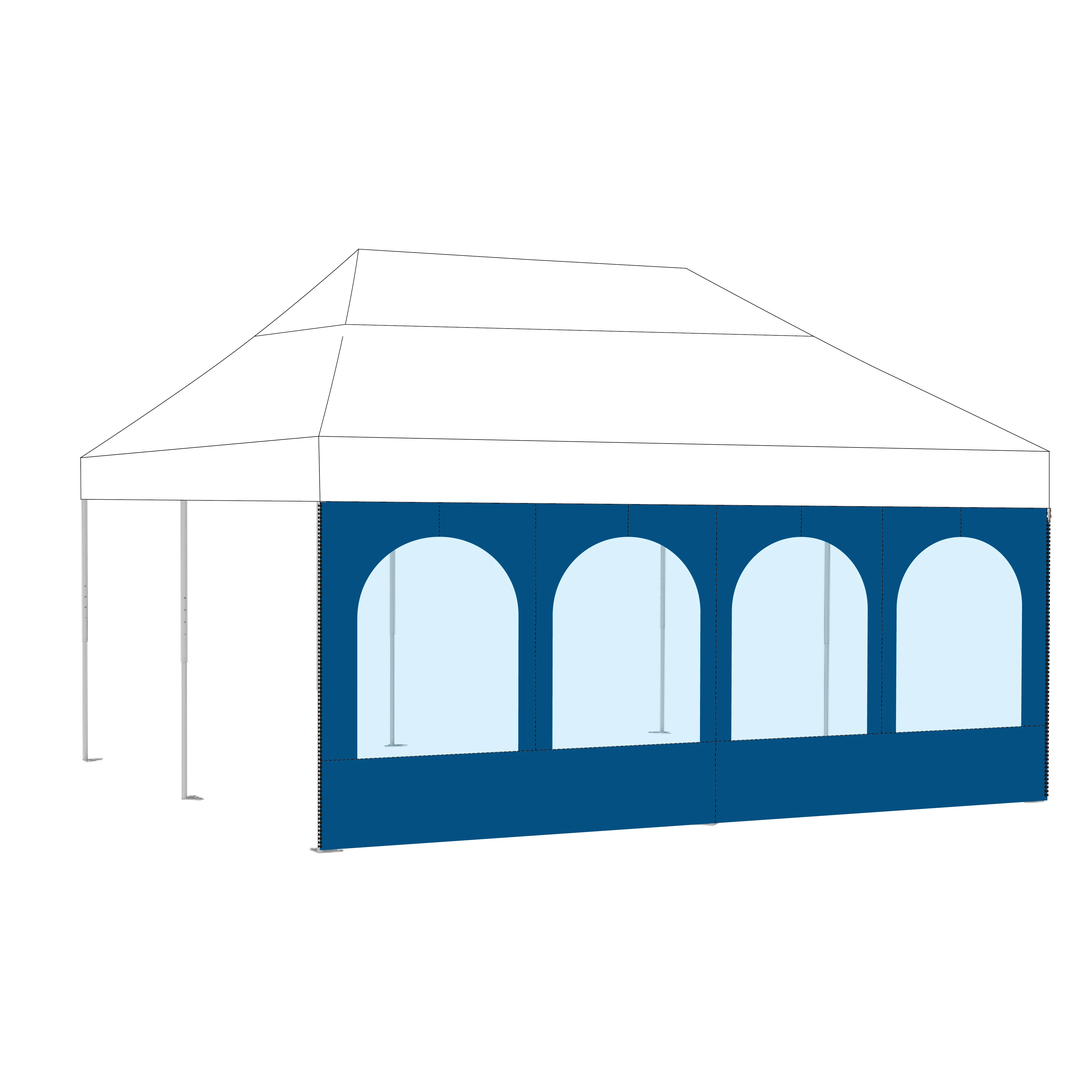 Multi-functional 5m outdoor folding pop up canopy wall custom printed advertising gazebo tent canopy for pickup canopy