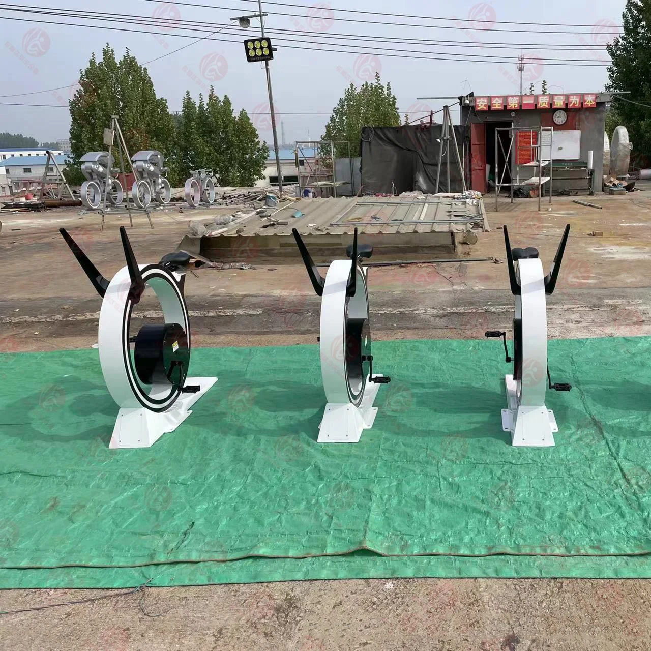 Event hire equipment attract popularity riding self-generating electricity metal circle for sale