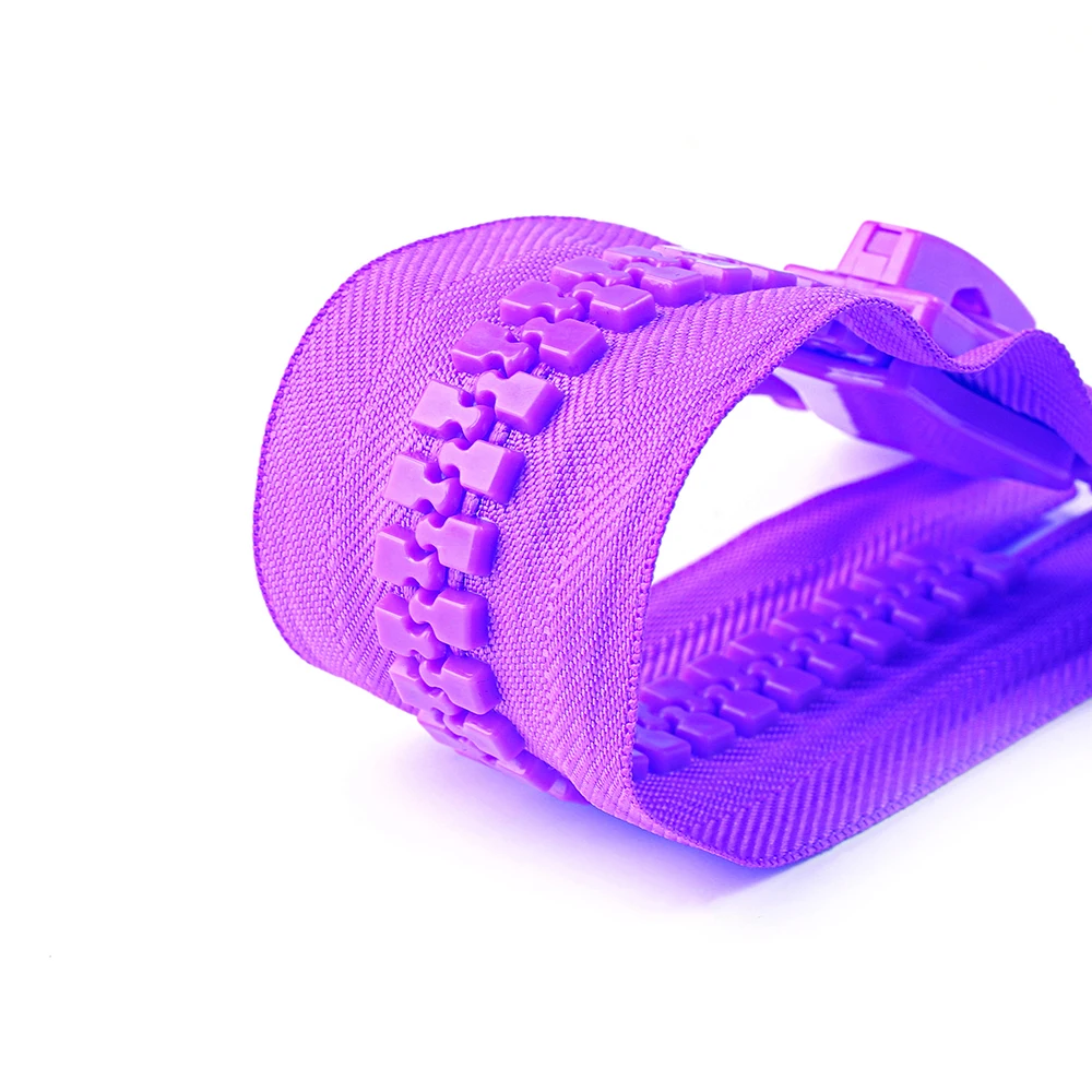 #10  Industry supply oversize zippers big teeth plastic zip for clothing