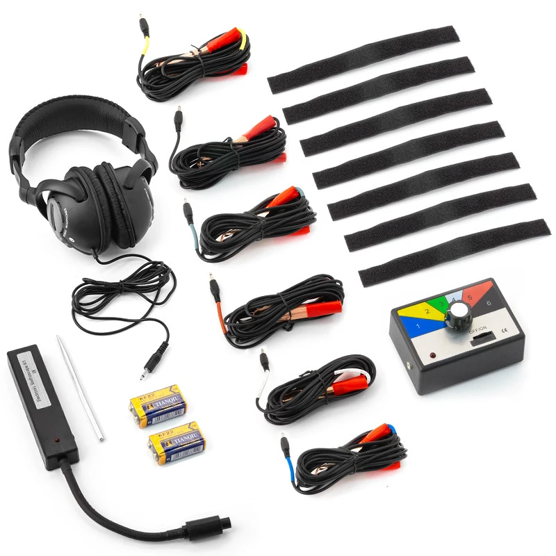 Professional 6 Channel Automotive Electronic Stethoscope Car Engine Noise Finder Sound Detector Tester Tool Set