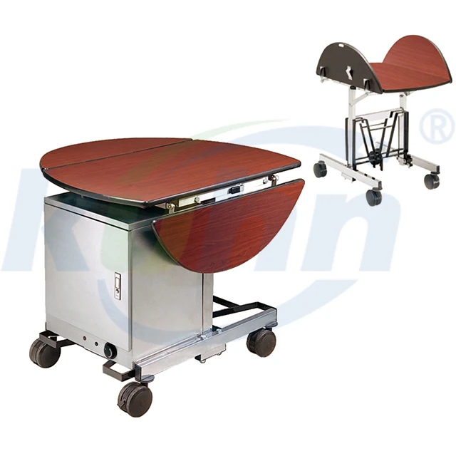 Five-star hotel folding food delivery truck commercial stainless steel wooden thermal insulation box trolley
