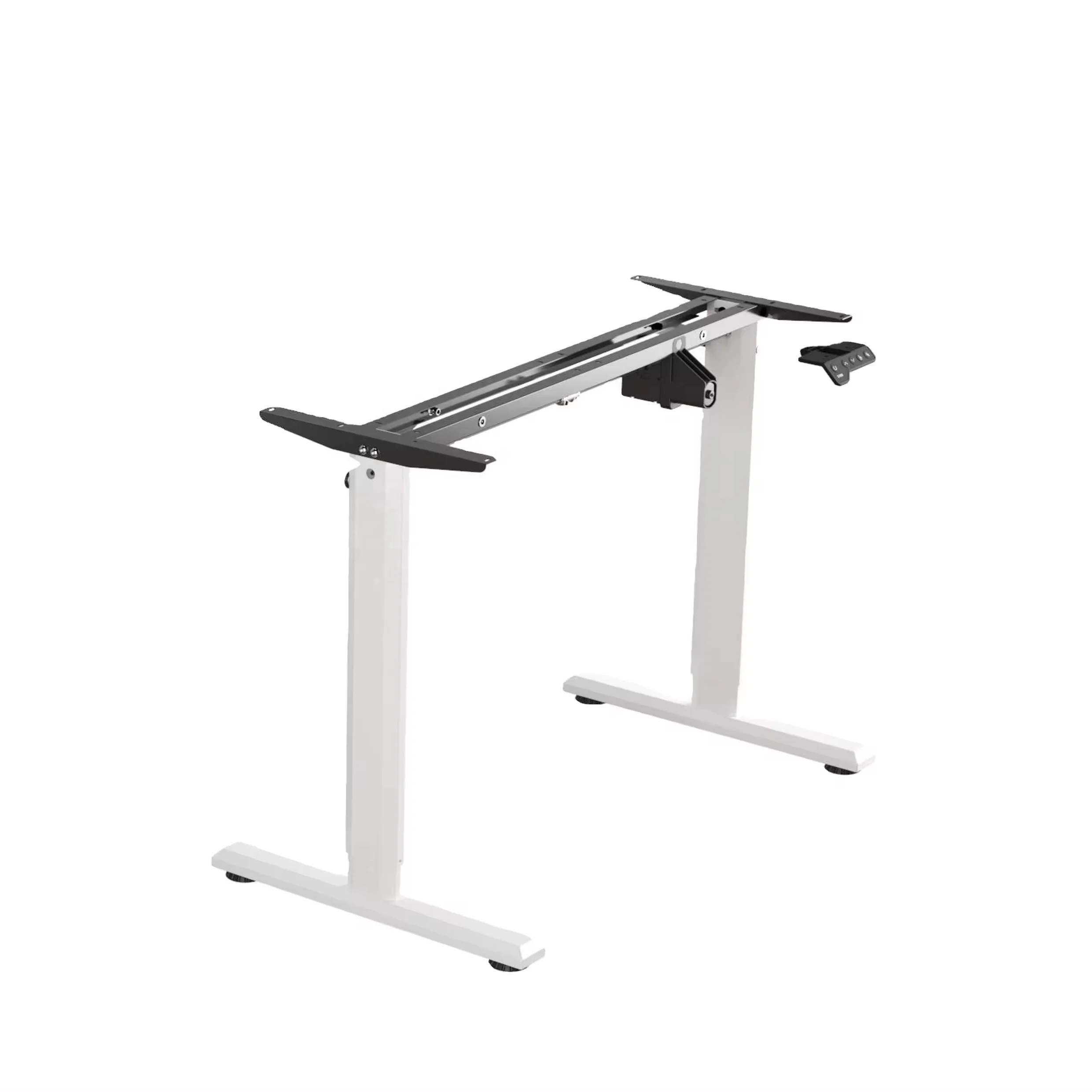 Intelligent Motorized Electric Sit Stand Up Lift Table Frame Up And Down Single motor Double Column Adjustable Desk