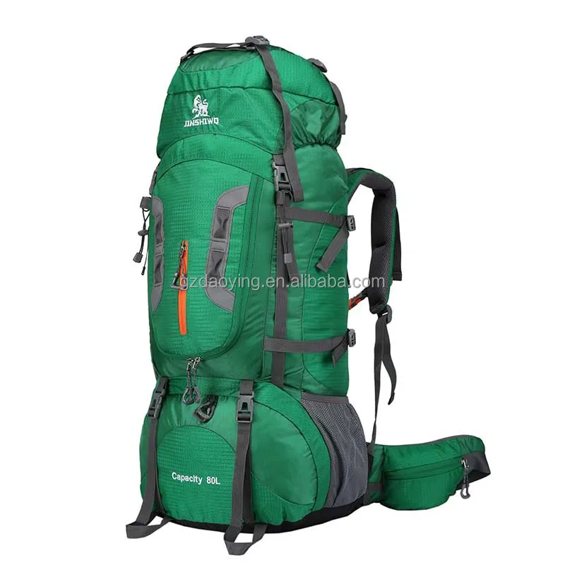 high quality 80l large capacity bag outdoor sport travel Mountaineering camping Pack waterproof camping bag hiking backpack