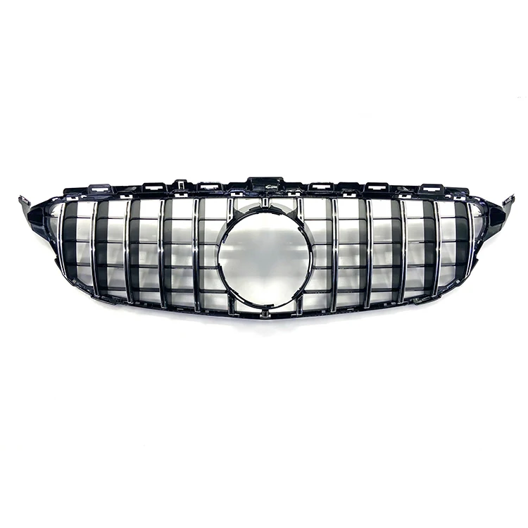 Автомобильные аксессуары GT Style серебристо-черный цвет Автомобильный передний бампер решетка для BENZ W205/C205