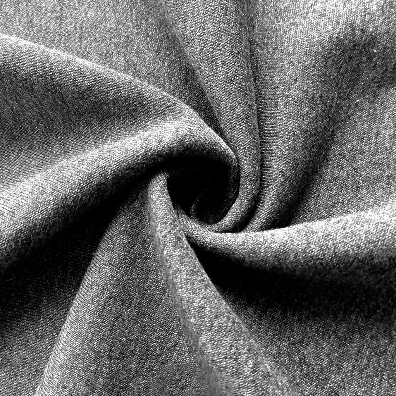 97% cotton 3% spandex stretch high quality cvc custom colors thick french terry fabric stock for sweatshirt