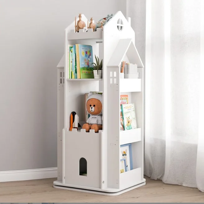 The Bamboo Multifunctional Indoor Toy Rack Children Book Shelf