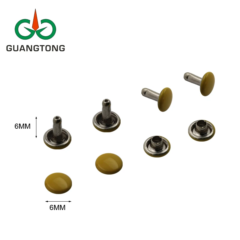 Guangtong hardware manufacture rivets best supplier of iron and brass rivet for bags