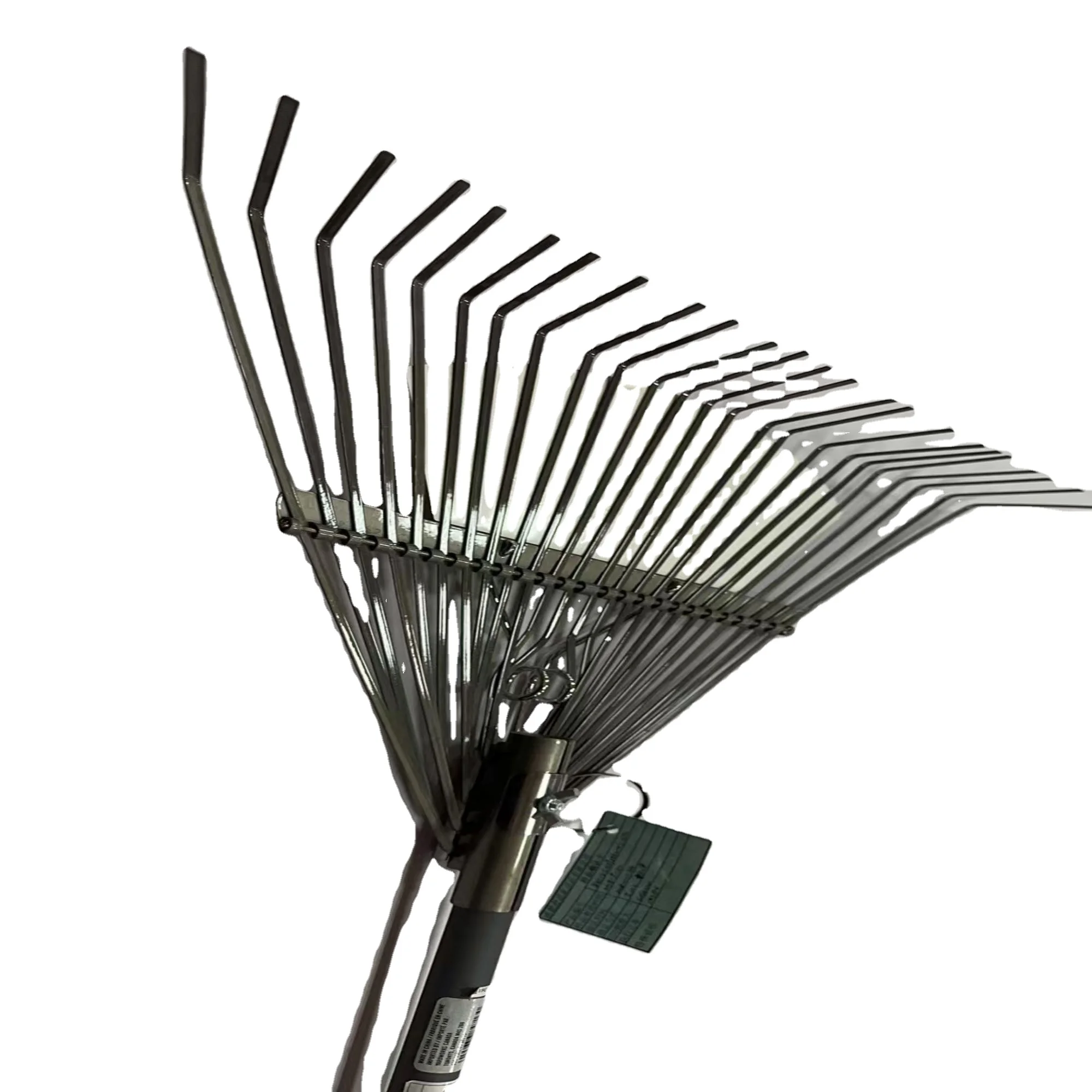 OEM/ODM  durable steel  handle 24 Tines spring leaf rake