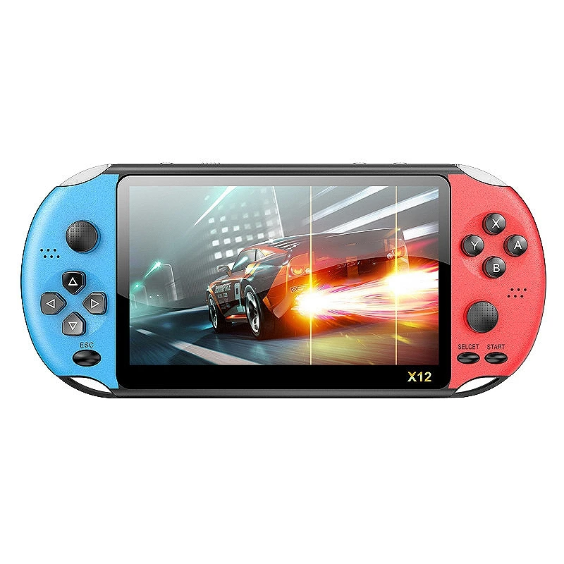 Handheld Game Console 5.1 inch Retro Games Consoles Built-in Classic Games Rechargeable Battery Portable Style Consoles X12