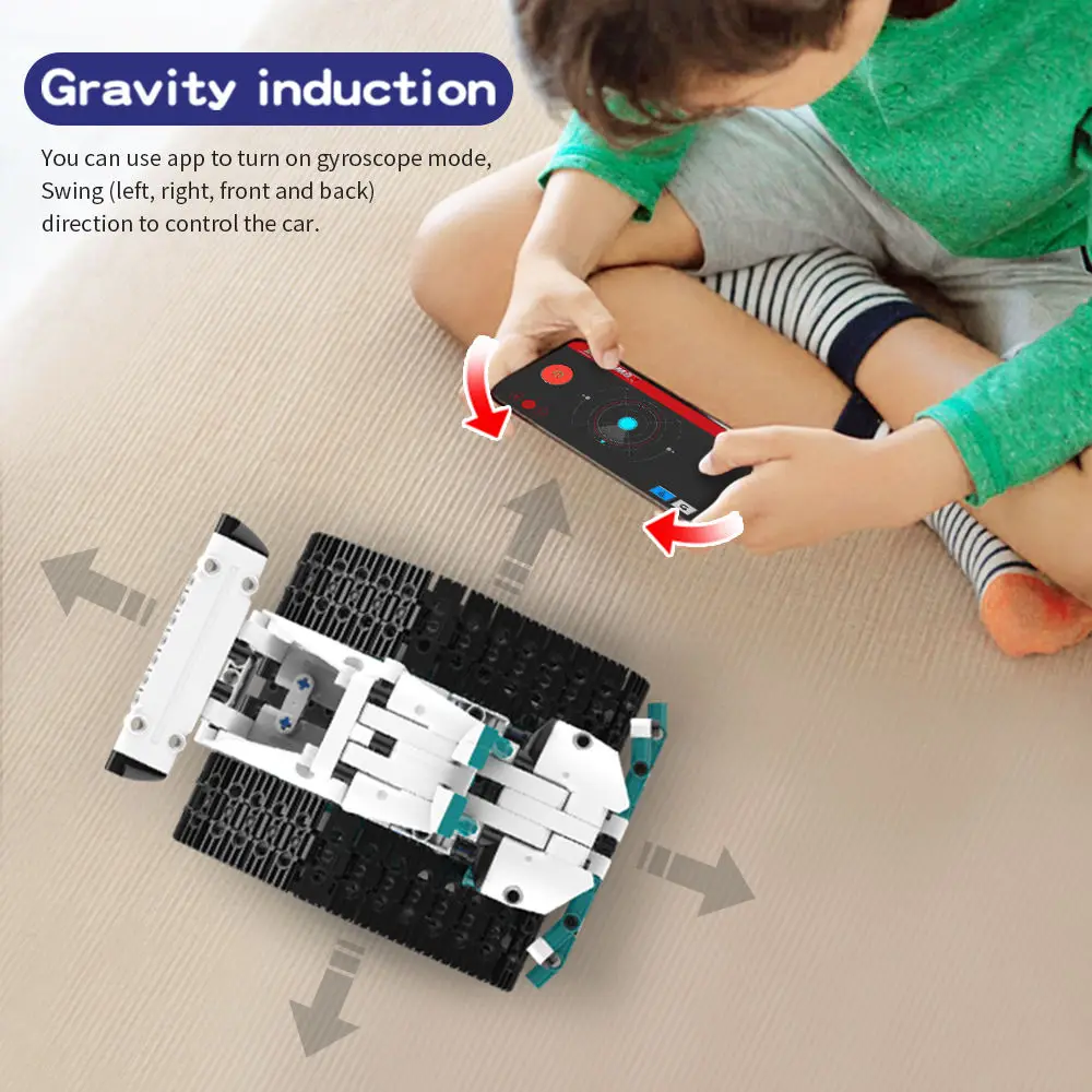 5-in-1 Steam App Programming Building Block Set Kids Education Electric DIY Assembly Toys Stem Robot 3D Puzzle Toy