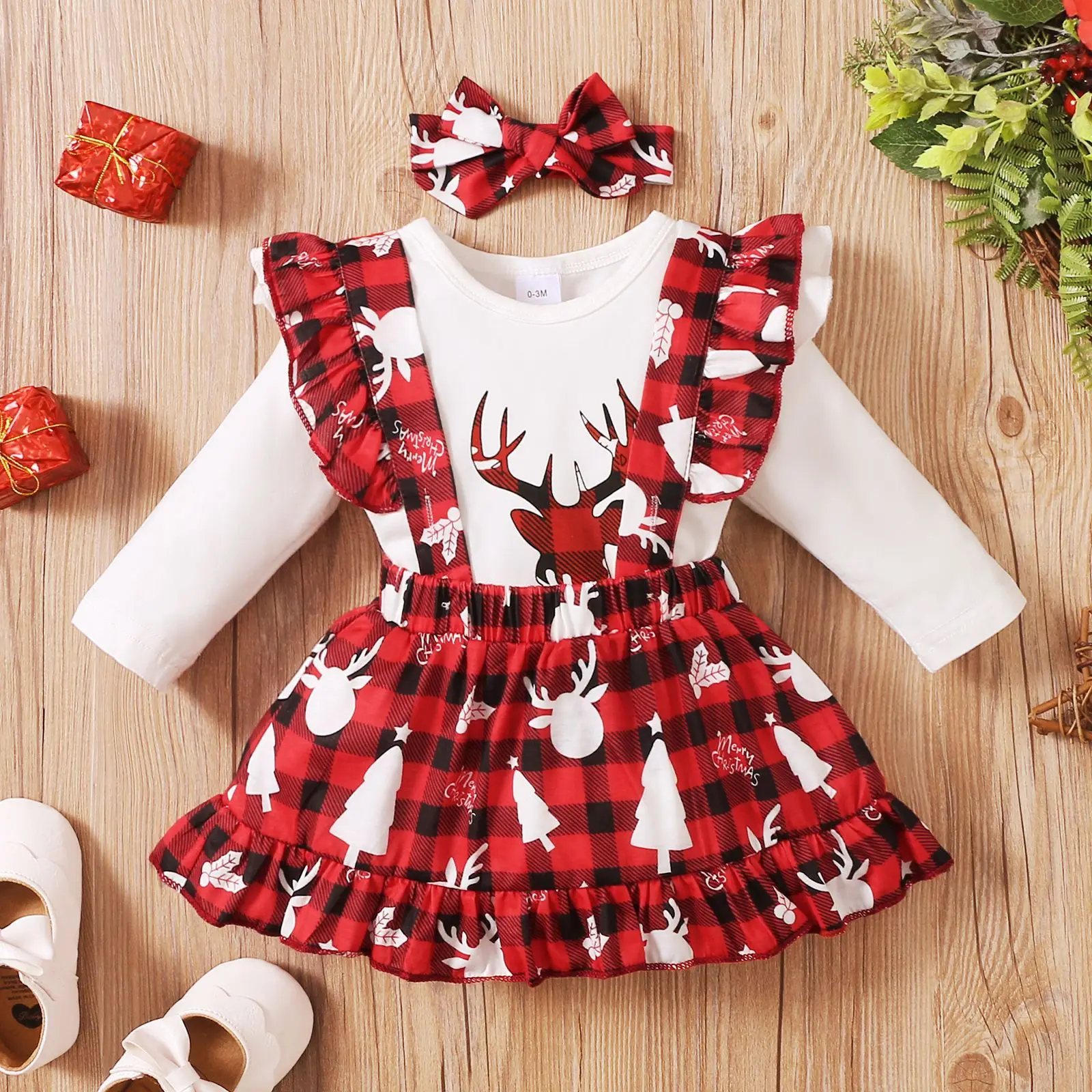 Christmas 2024 Baby Clothing Dress Costume Baby Girls 1st Birthday Puffy Dress Red Clothes Fashion Toddler Girls Clothes