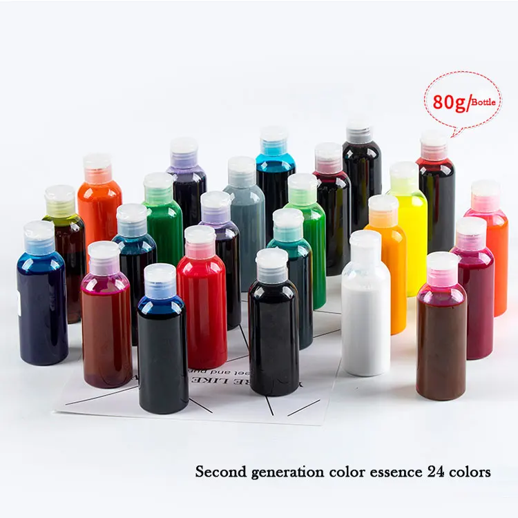 Wholesale second-generation color essence 24 colors liquid epoxy resin handmade DIY drop glue mold Colorant pigment dye